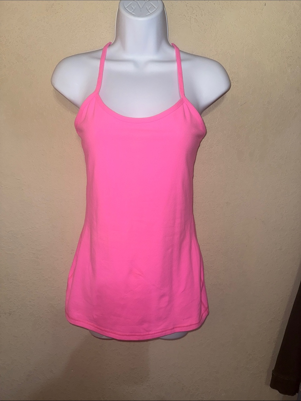lululemon athletica power Y Hot Pink Spaghetti Strap Camisole tank